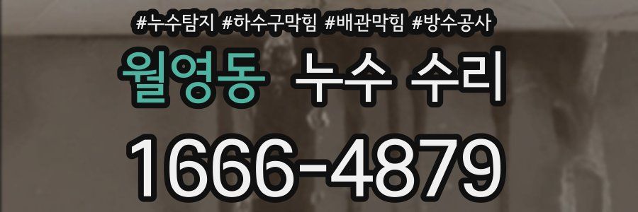 월영동 누수 수리