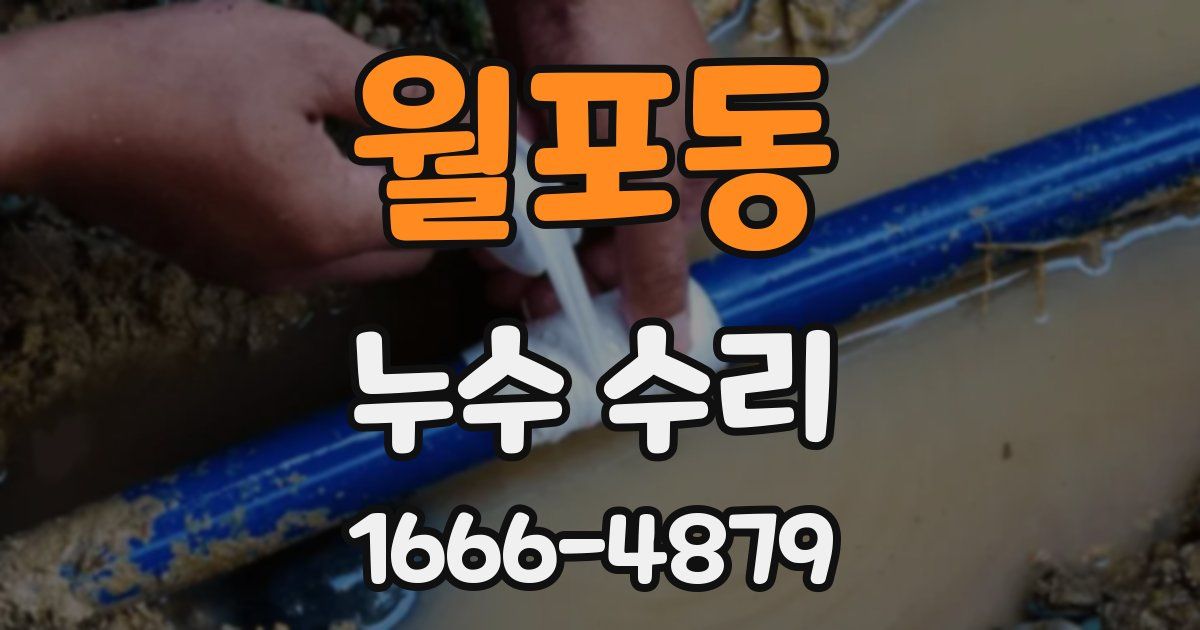 월포동 누수 수리