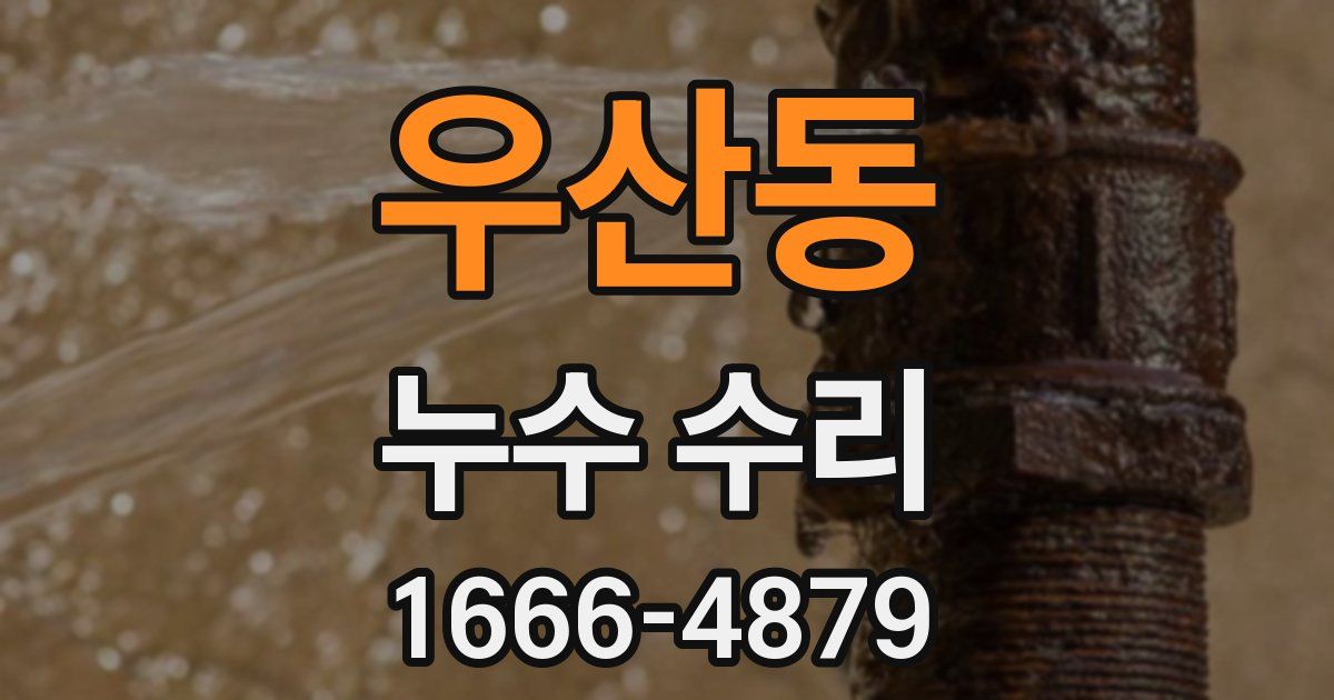 우산동 누수 수리