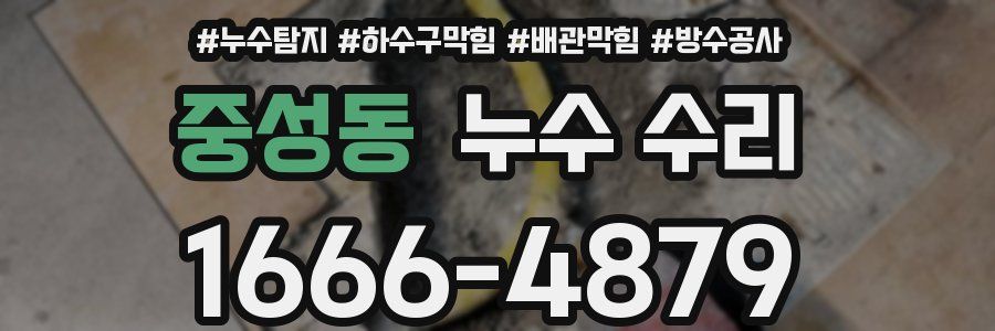 중성동 누수 수리