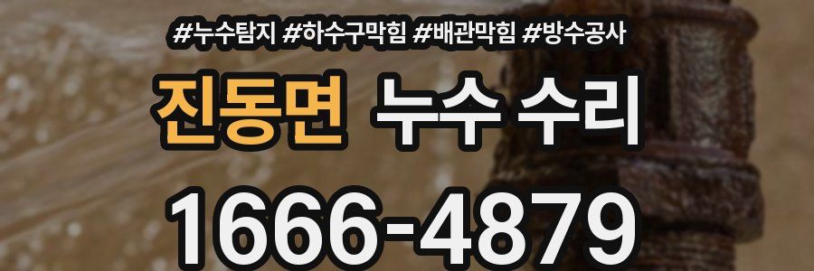 진동면 누수 수리