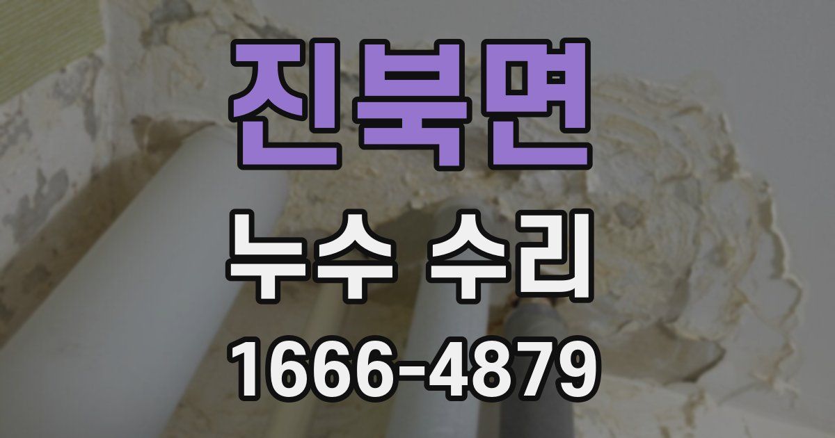 진북면 누수 수리