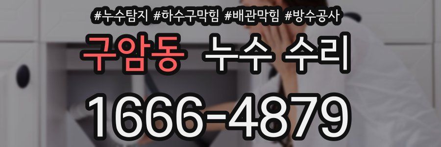 구암동 누수 수리