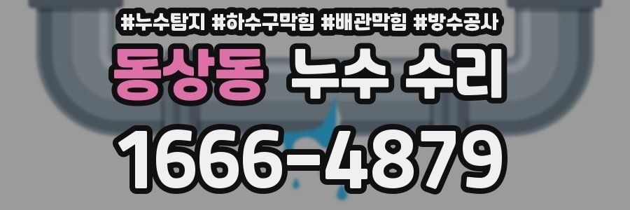 동상동 누수 수리