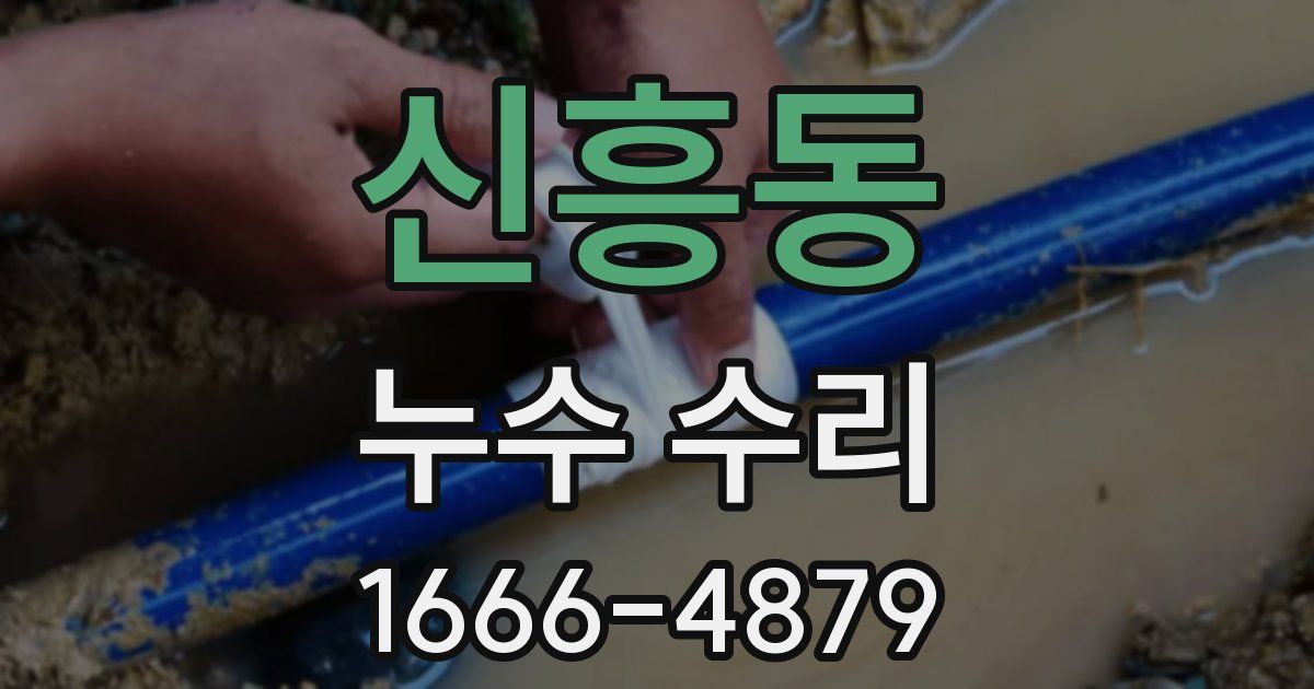 신흥동 누수 수리
