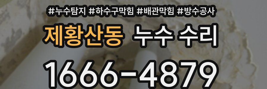 제황산동 누수 수리