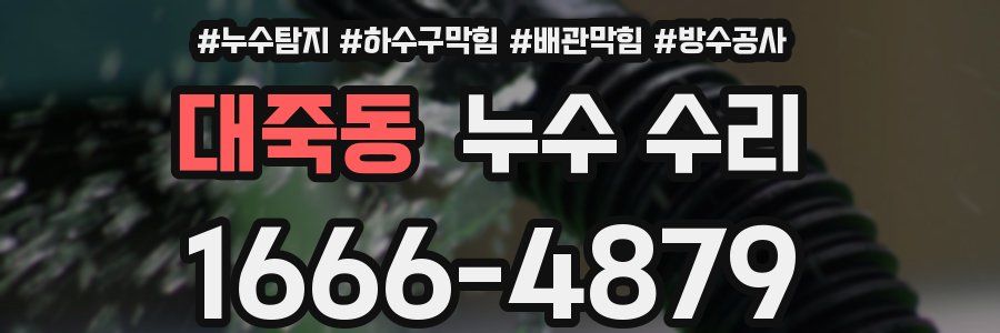 대죽동 누수 수리