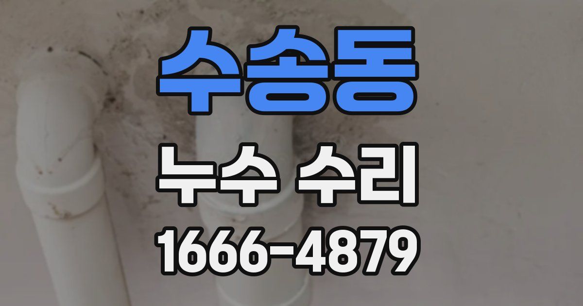 수송동 누수 수리