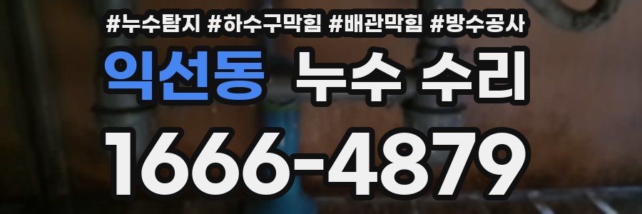 익선동 누수 수리