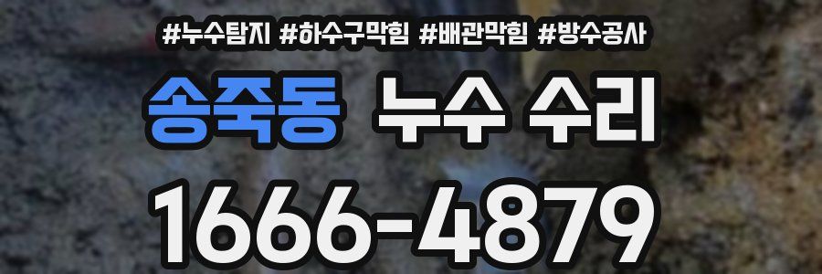 송죽동 누수 수리