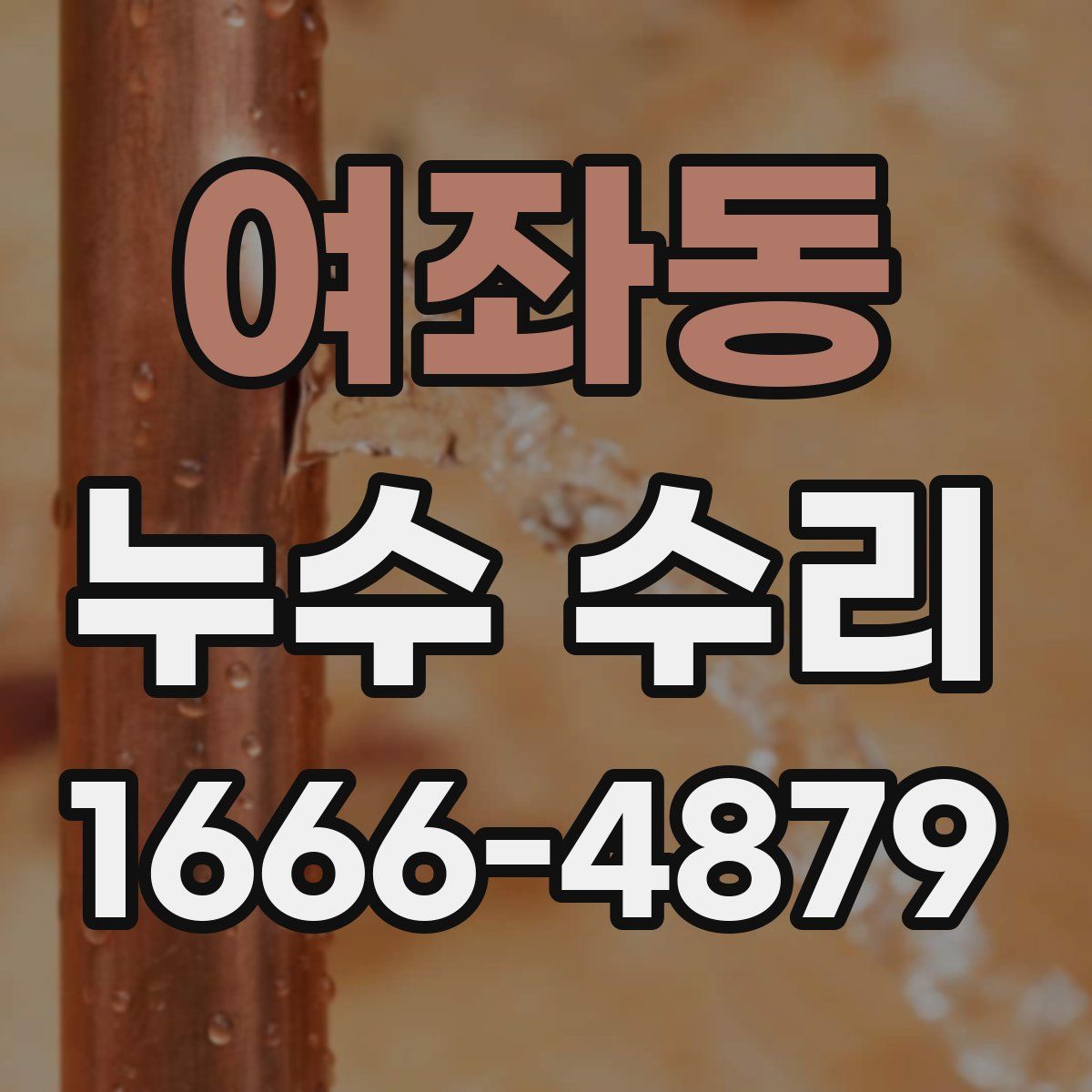 여좌동 누수 수리