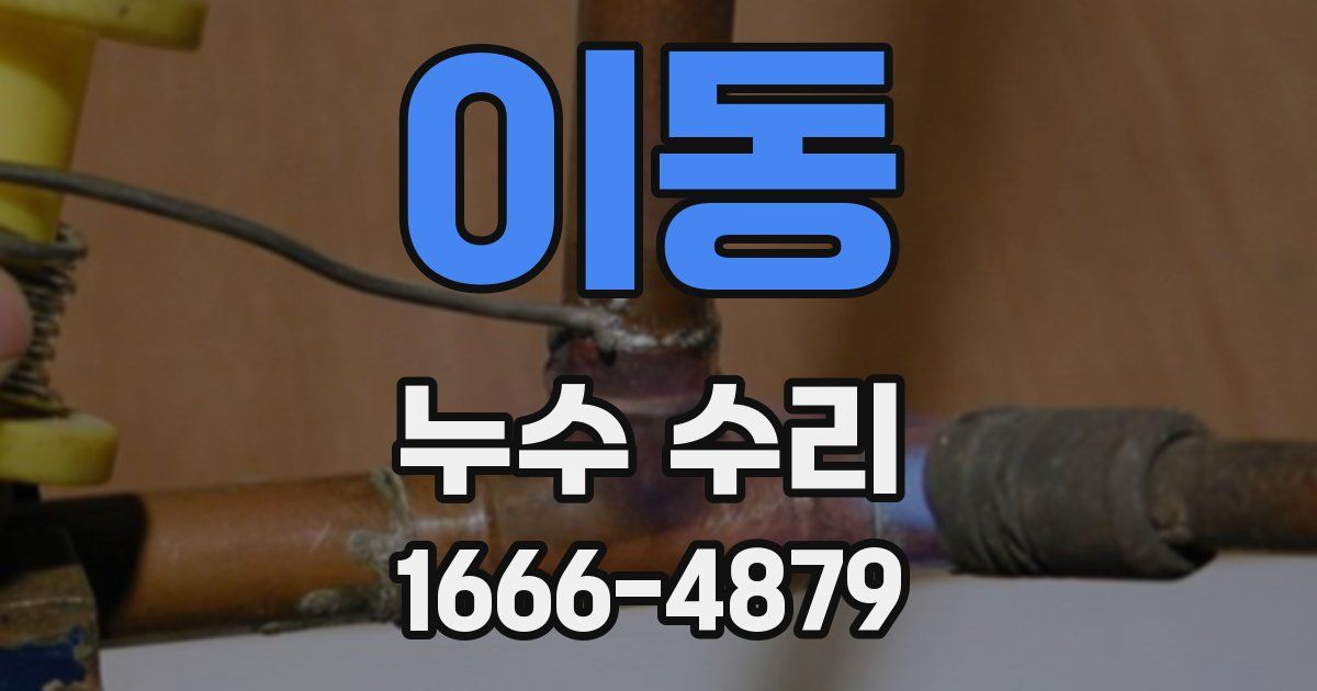 이동 누수 수리