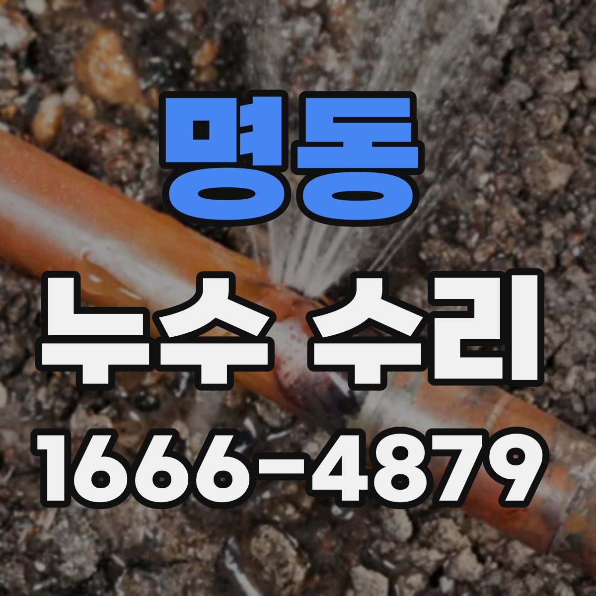 명동 누수 수리