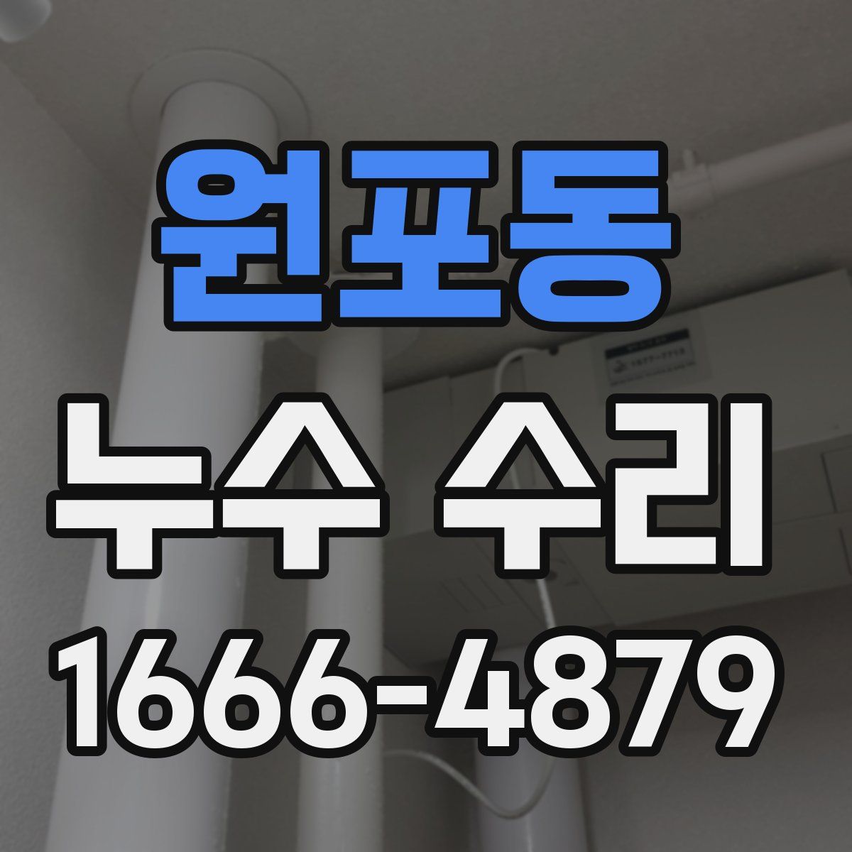 원포동 누수 수리