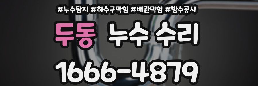 두동 누수 수리