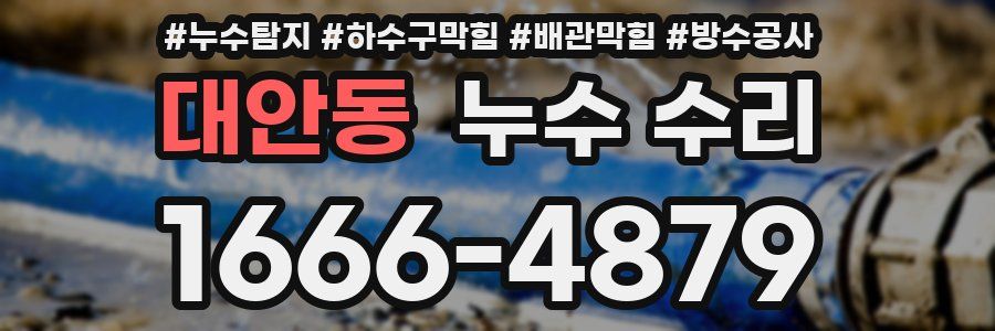 대안동 누수 수리