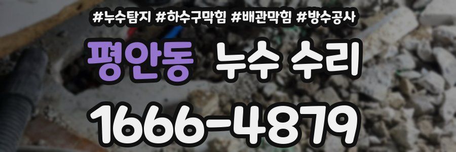 평안동 누수 수리
