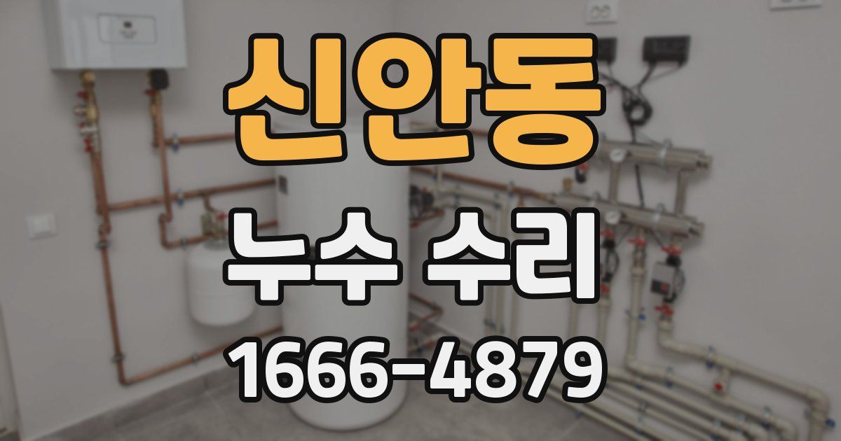 신안동 누수 수리