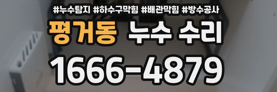 평거동 누수 수리