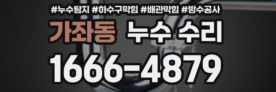 가좌동 누수 수리