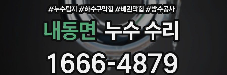 내동면 누수 수리