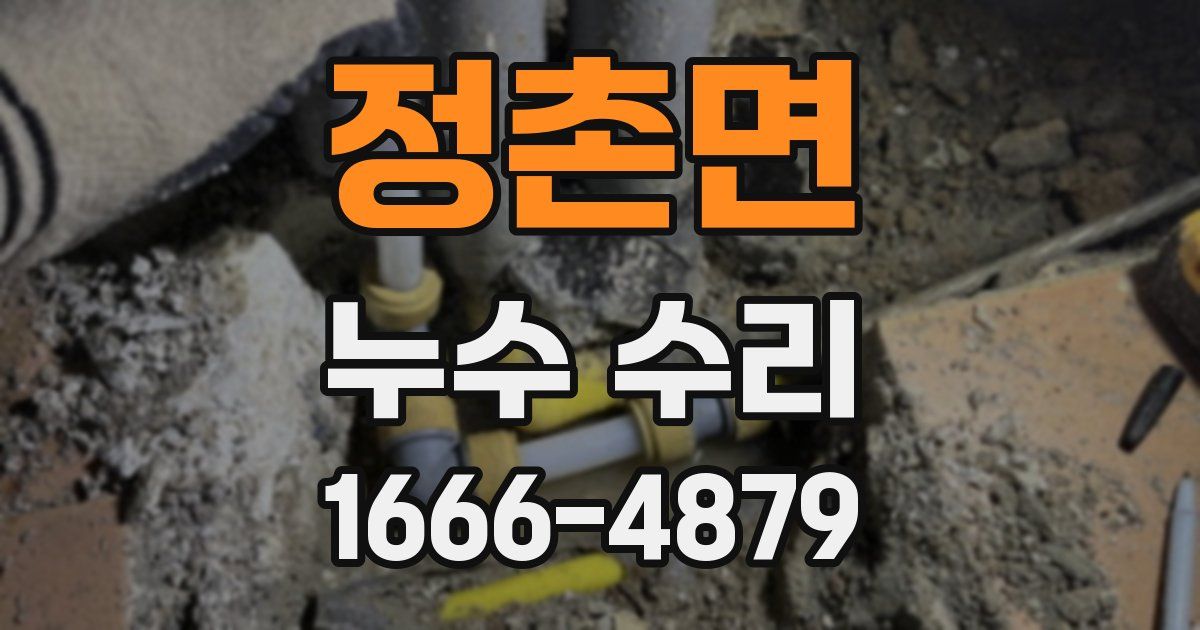 정촌면 누수 수리