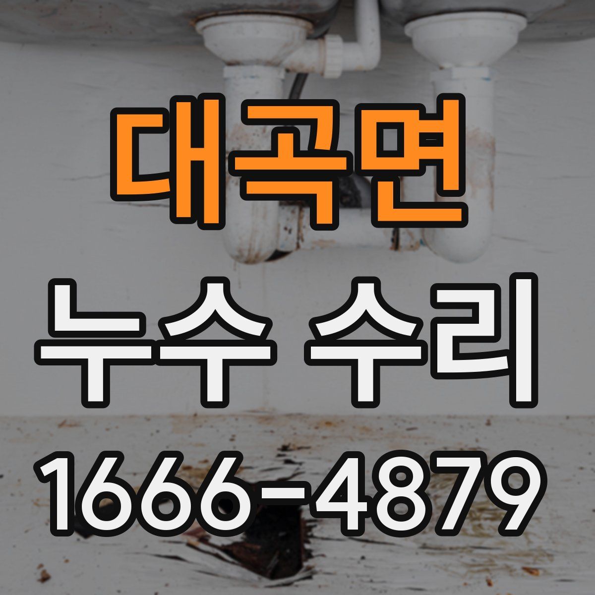 대곡면 누수 수리