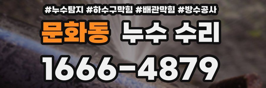 문화동 누수 수리