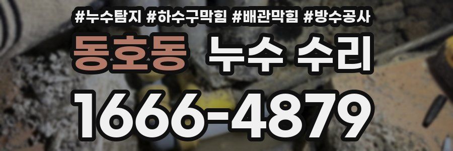 동호동 누수 수리