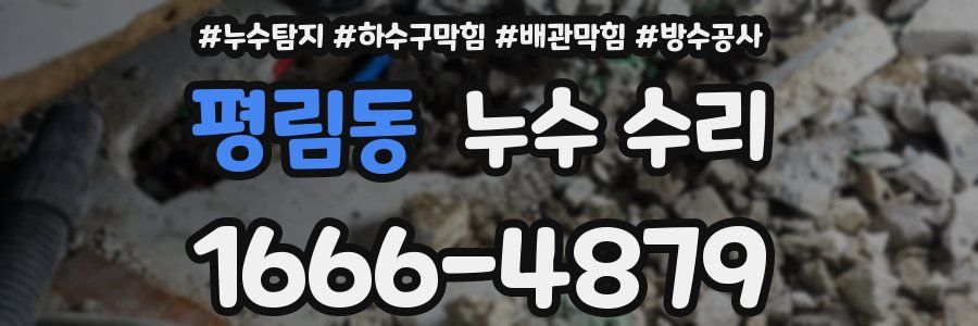 평림동 누수 수리