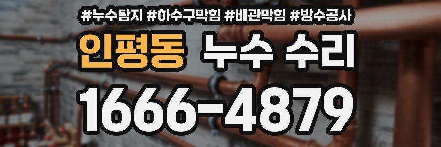 인평동 누수 수리