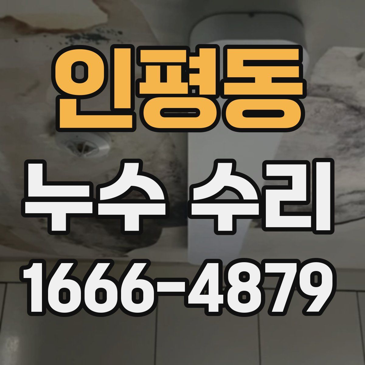 인평동 누수 수리