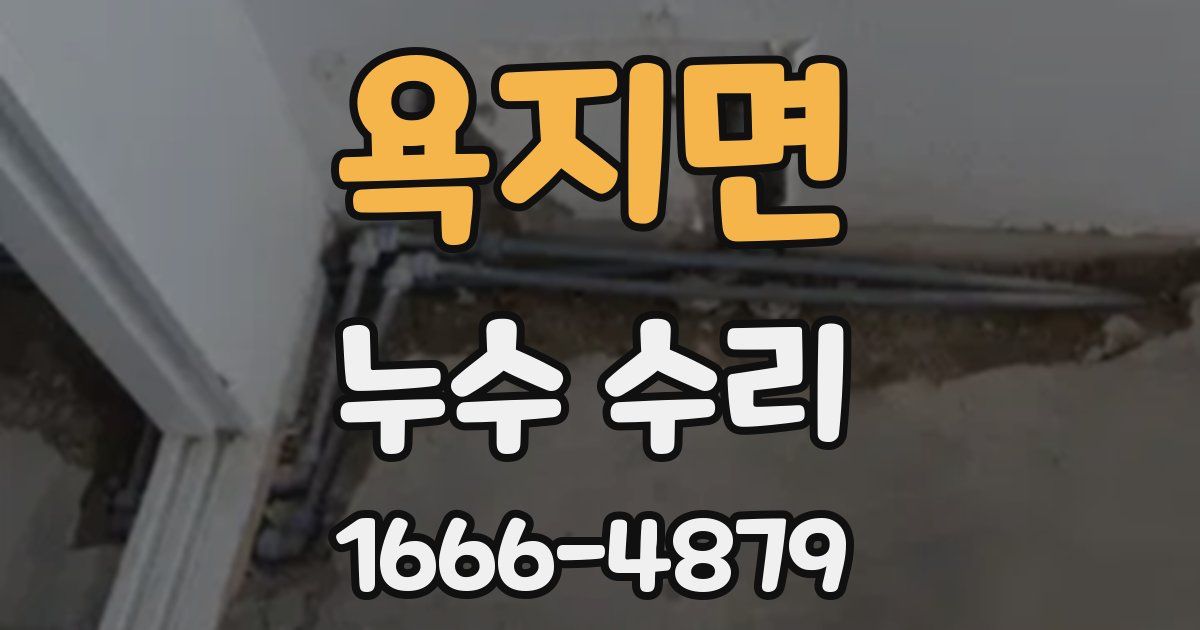욕지면 누수 수리