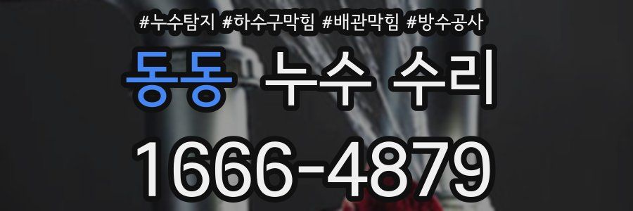 동동 누수 수리
