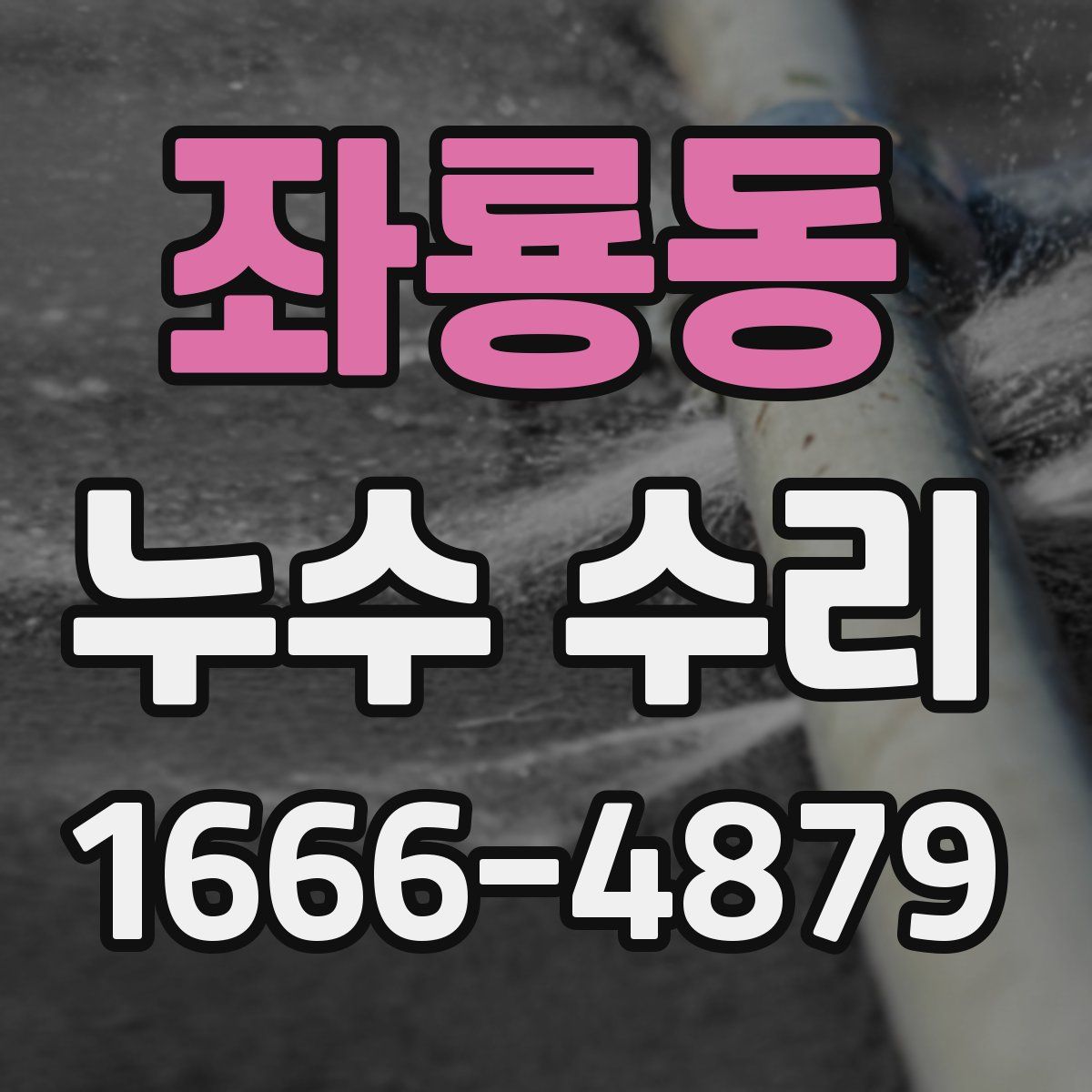 좌룡동 누수 수리
