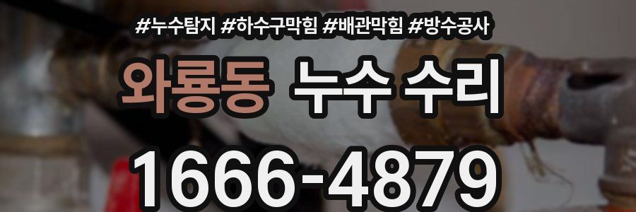 와룡동 누수 수리