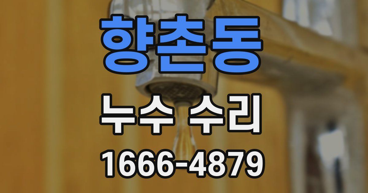향촌동 누수 수리