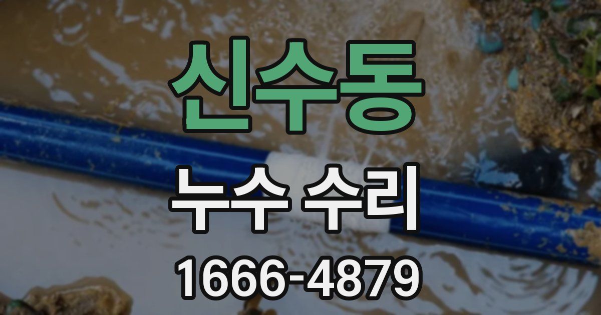 신수동 누수 수리