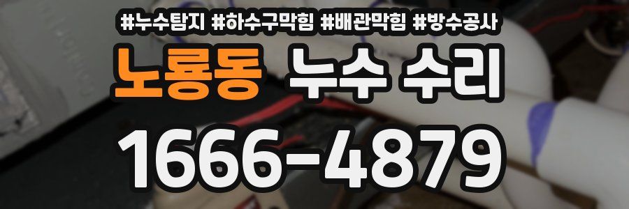 노룡동 누수 수리