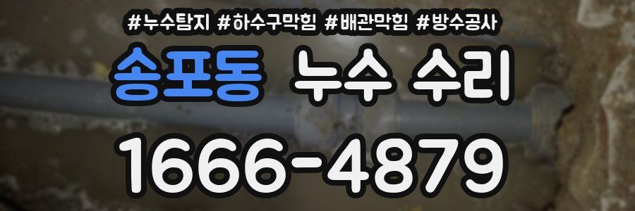송포동 누수 수리