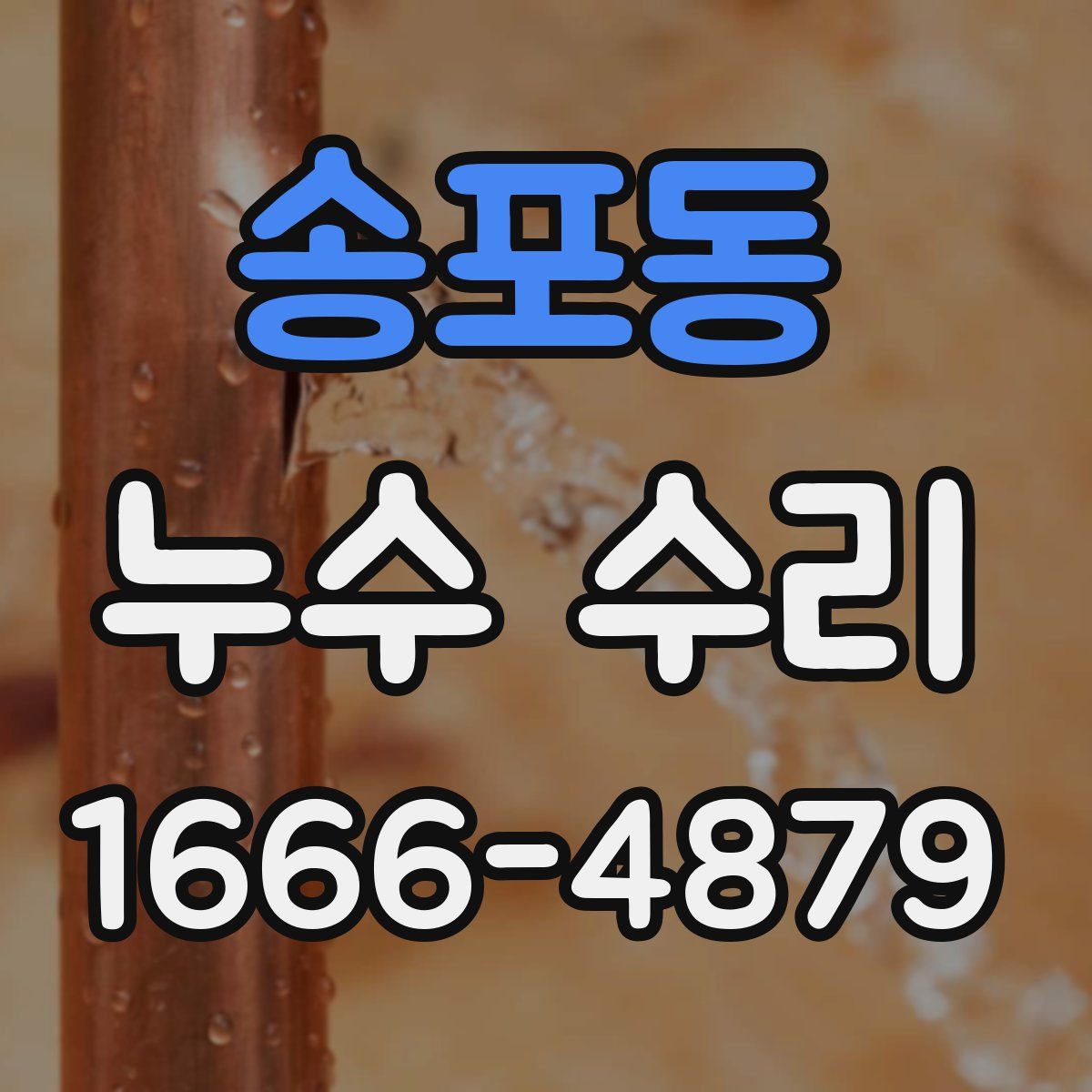 송포동 누수 수리