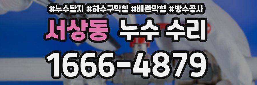 서상동 누수 수리