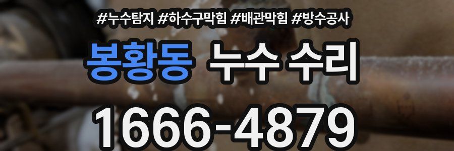봉황동 누수 수리