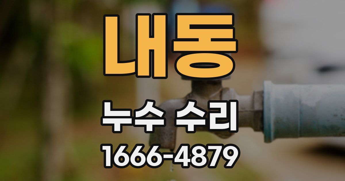 내동 누수 수리