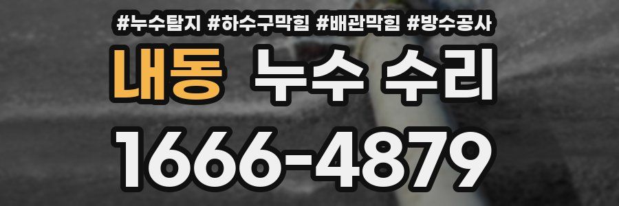 내동 누수 수리