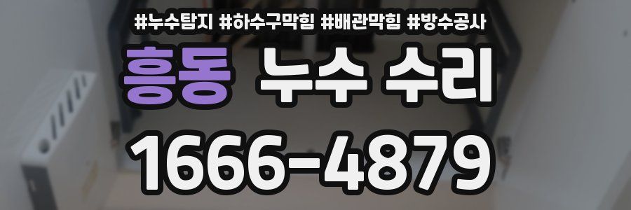 흥동 누수 수리