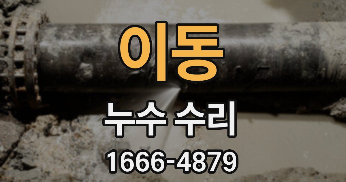 이동 누수 수리