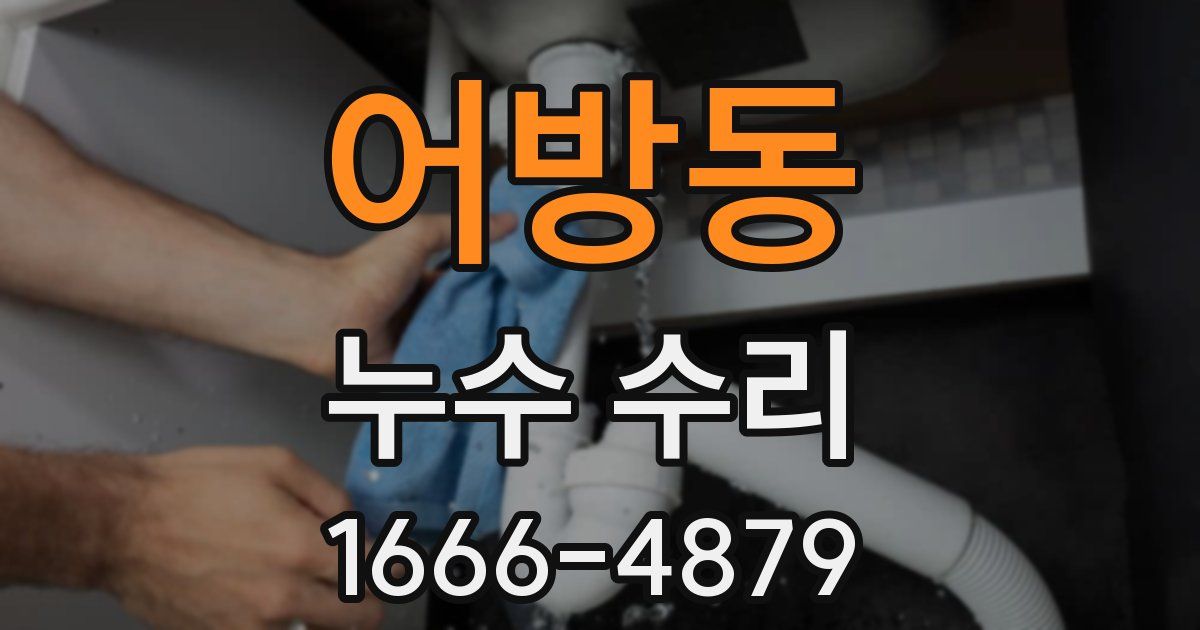 어방동 누수 수리