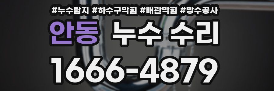 안동 누수 수리