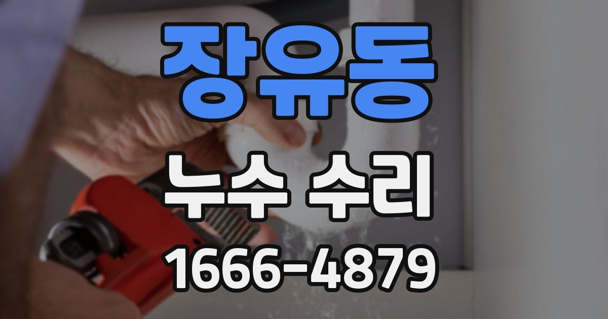 장유동 누수 수리